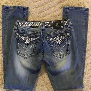 Miss Me embellished jean sz. 27 boot